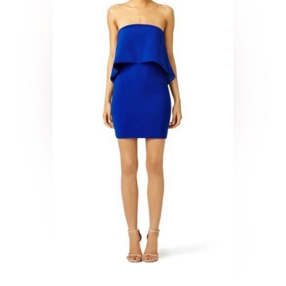 Jay Godfrey Strapless Cobalt Viola Dress (Size 0)